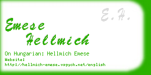 emese hellmich business card